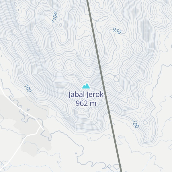 Map of Jabal Jerok