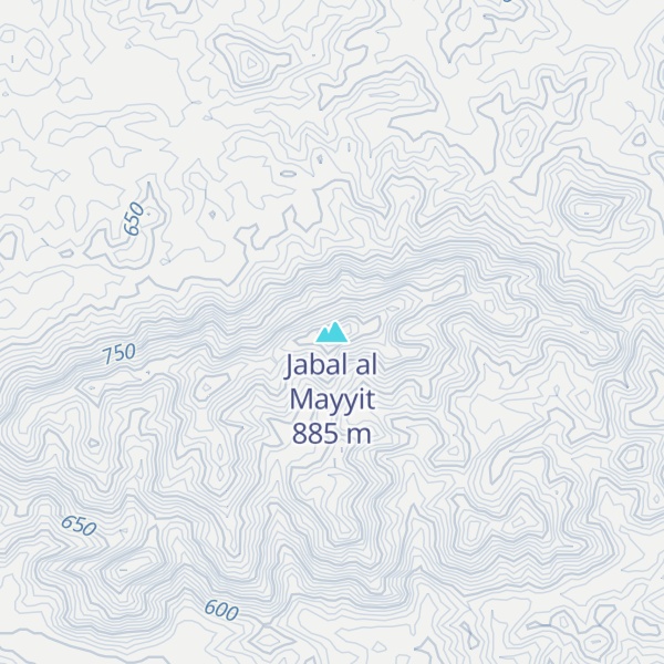 Map of Jabal al Mayyit