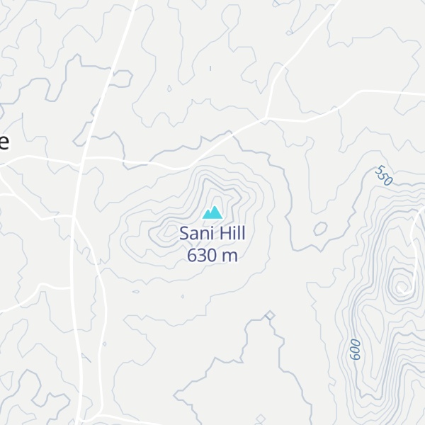 Map of Sani Hill