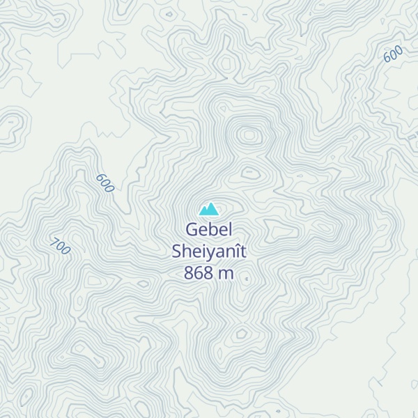 Map of Gebel Sheiyanît