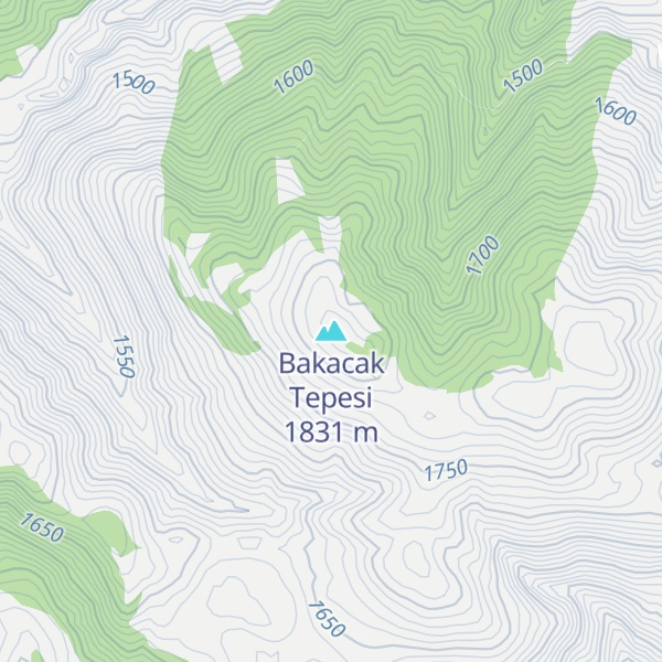 Map of Bakacak Tepesi