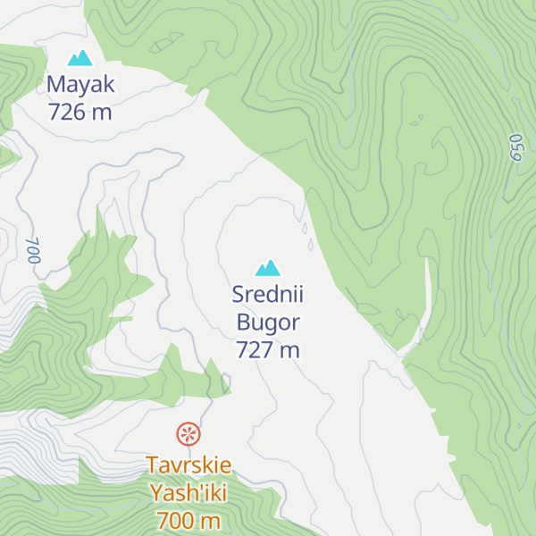 Map of Srednii Bugor