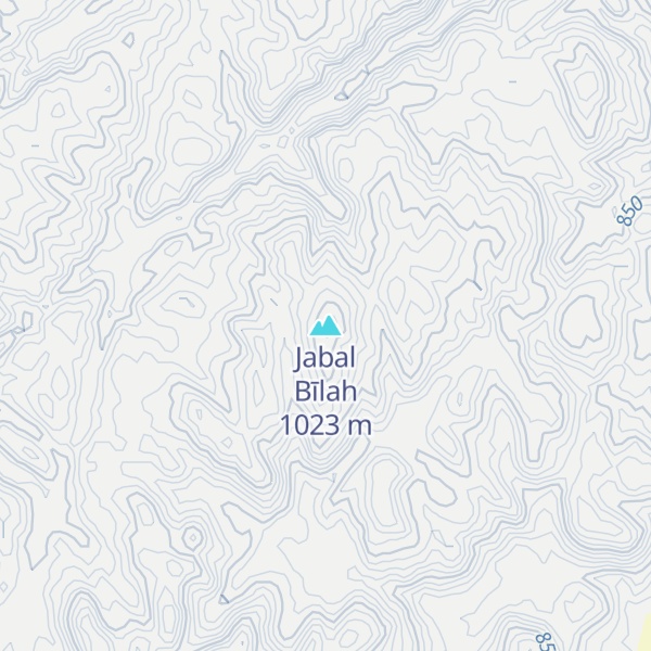 Map of Jabal Bīlah