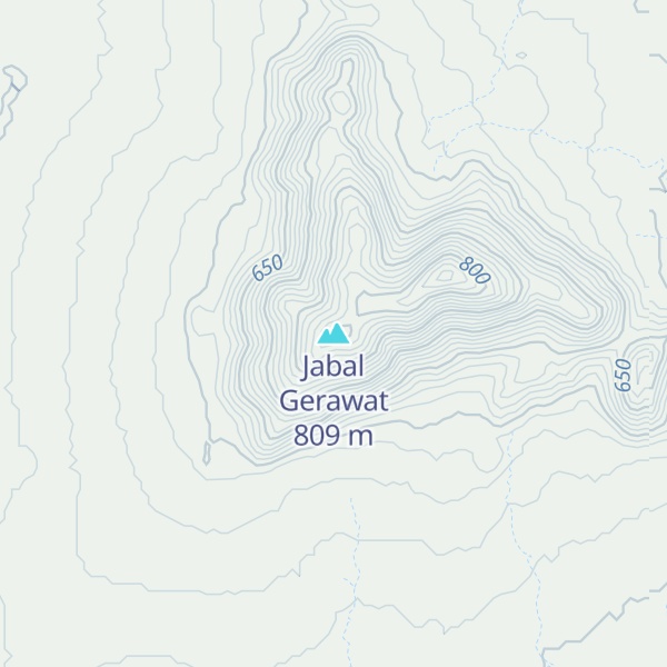 Map of Jabal Gerawat