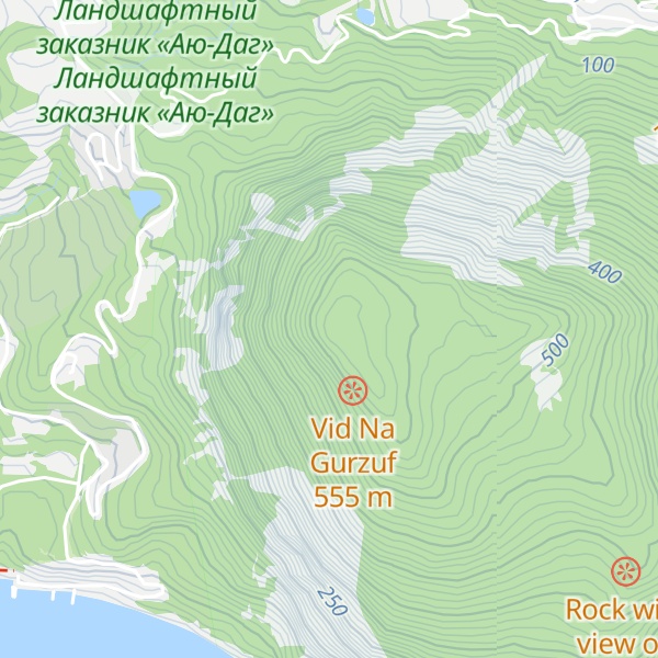 Map of Ayu-dag
