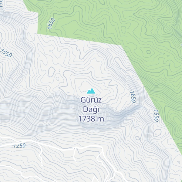 Map of Gürüz Dağı