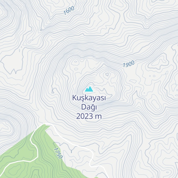 Map of Kuşkayası Dağı