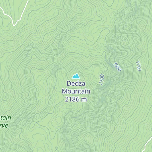 Map of Dedza Mountain