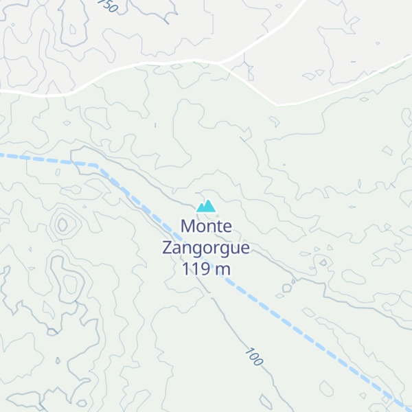 Map of Monte Zangorgue