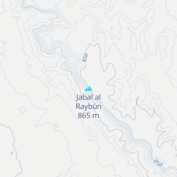 Map of Jabal al Raybūn