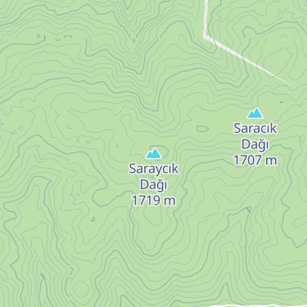 Map of Saraycık Dağı