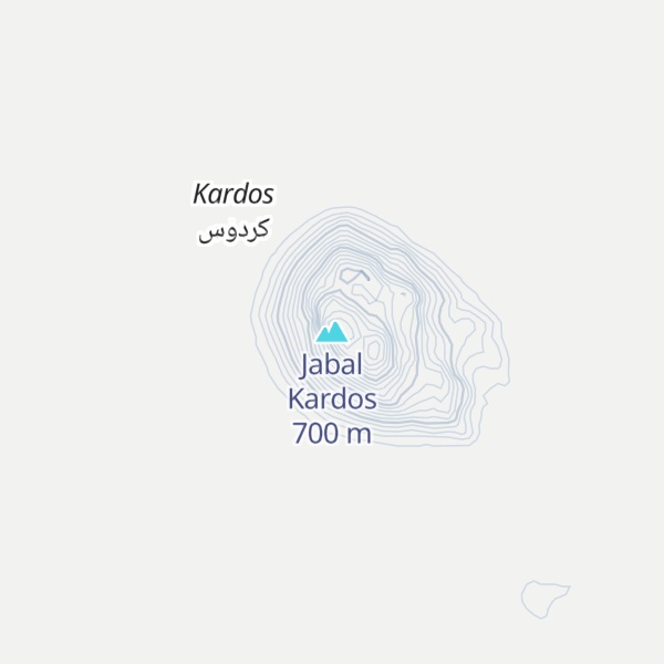 Map of Jabal Kardos