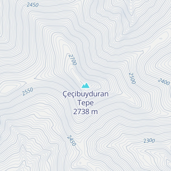 Map of Çeçibuyduran Tepe