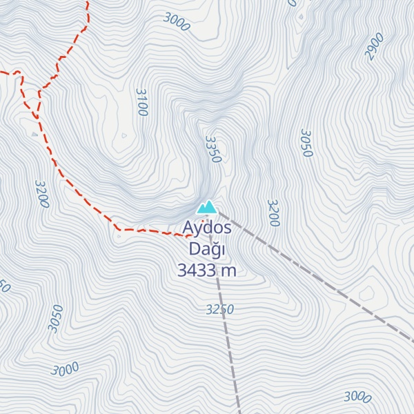 Map of Aydos Dağı