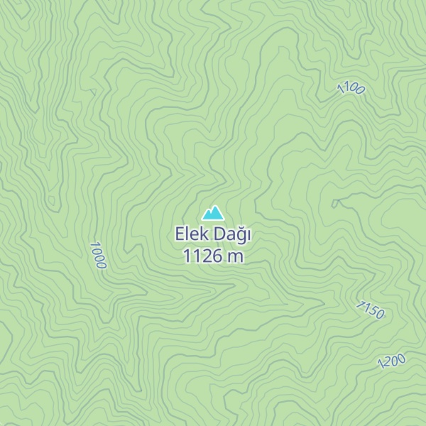 Map of Elek Dağı