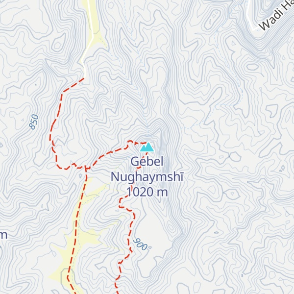 Map of Gebel Nughaymshī