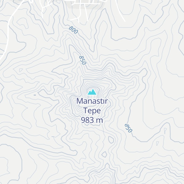 Map of Manastır Tepe