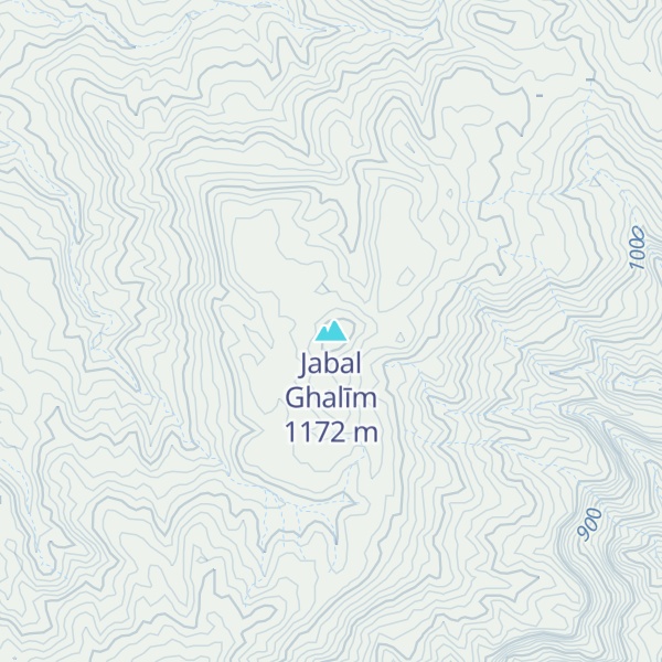 Map of Jabal Ghalīm
