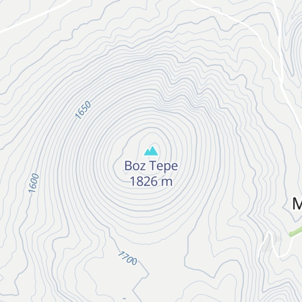 Map of Boz Tepe
