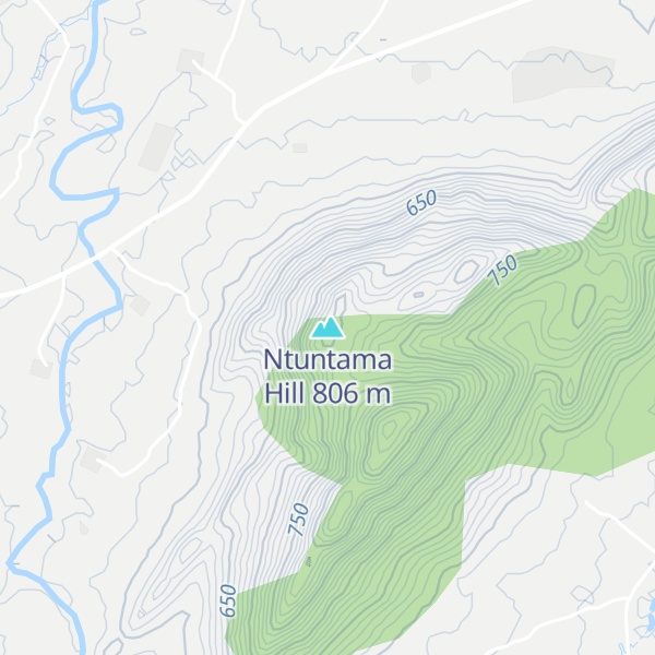 Map of Ntuntama Hill