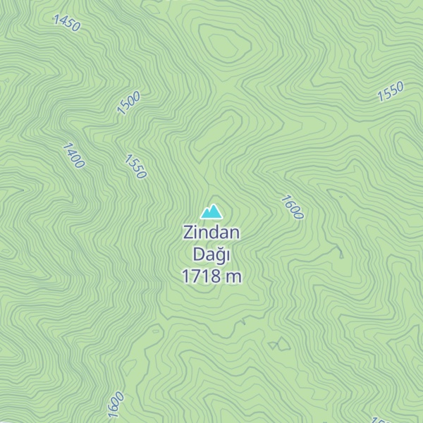 Map of Zindan Dağı