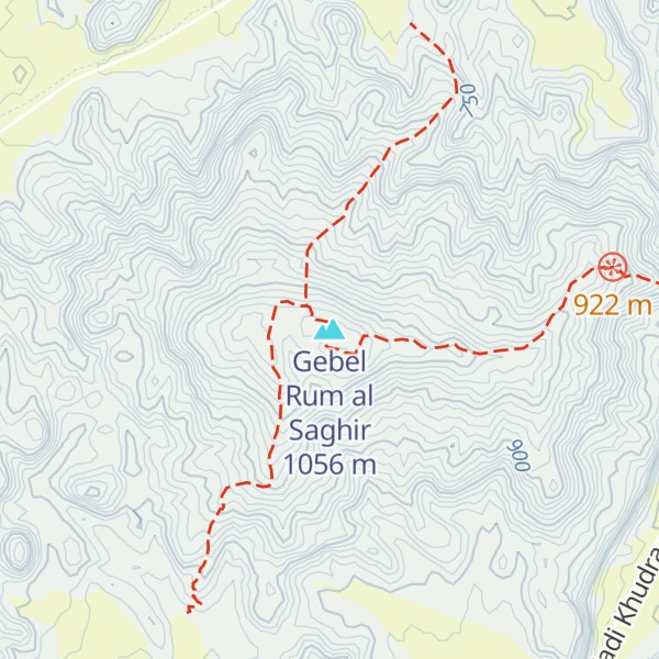 Map of Gebel Rum al Saghir