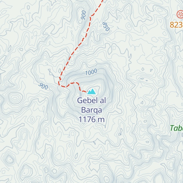 Map of Gebel al Barqa