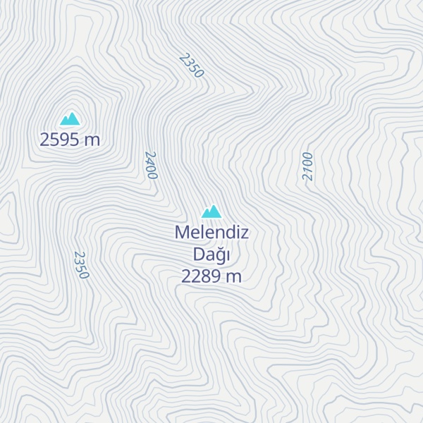 Map of Melendiz Dağı