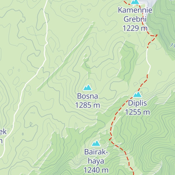 Map of Bosna