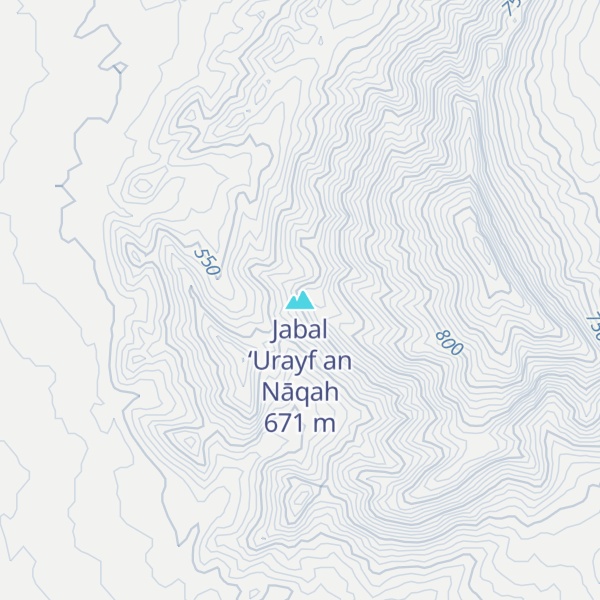 Map of Jabal ‘Urayf an Nāqah