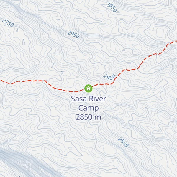 Map of Sasa River Camp