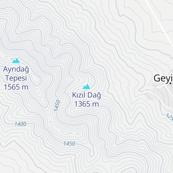 Map of Kızıl Dağ