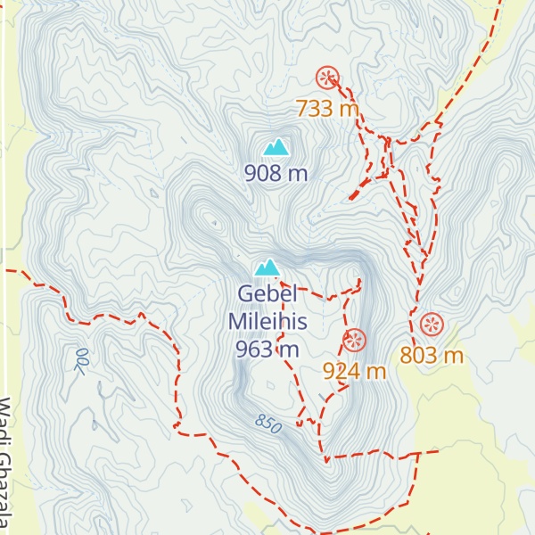 Map of Gebel Mileihis
