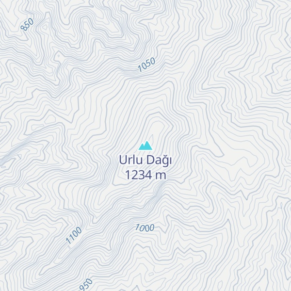 Map of Urlu Dağı