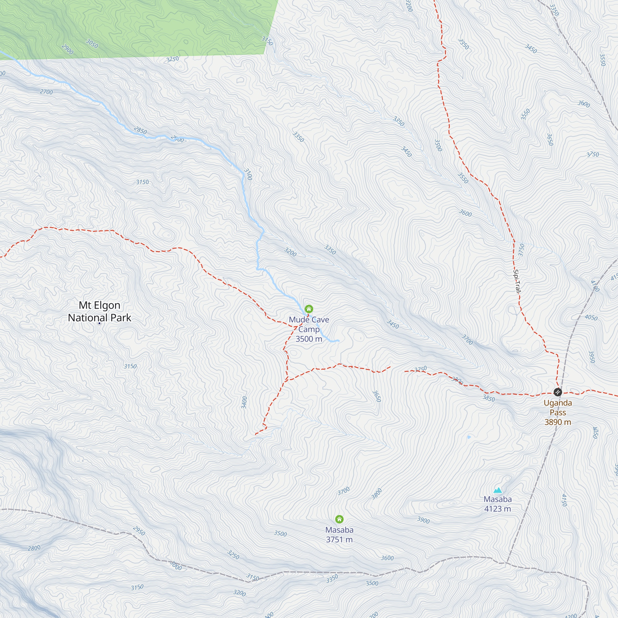 Mude Cave Camp map