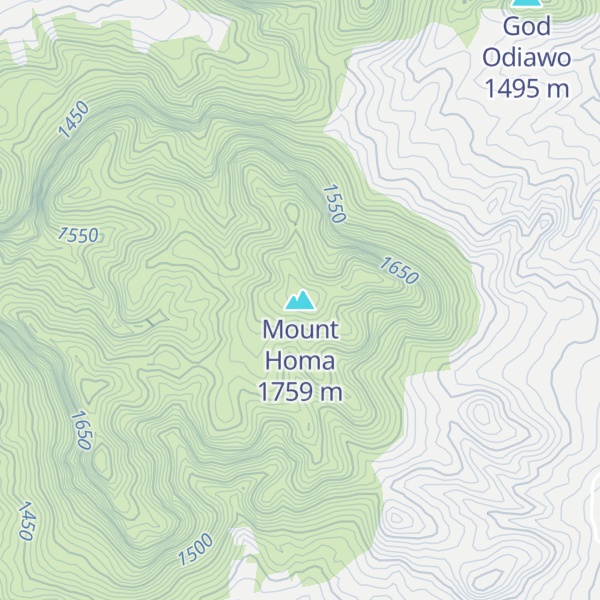 Map of Mount Homa