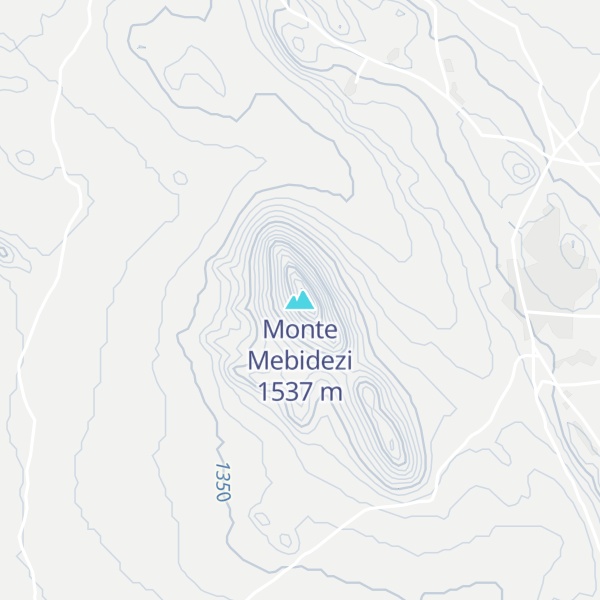 Map of Monte Mebidezi