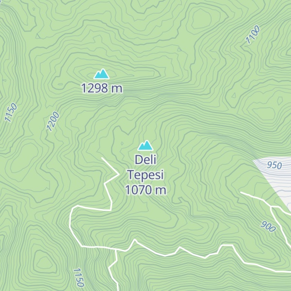 Map of Deli Tepesi