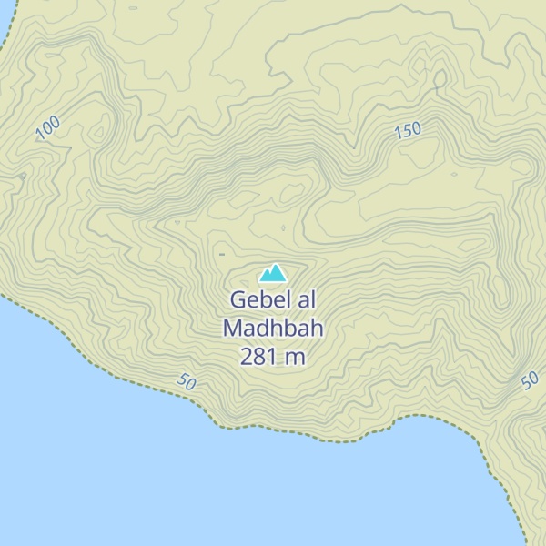 Map of Gebel al Madhbah