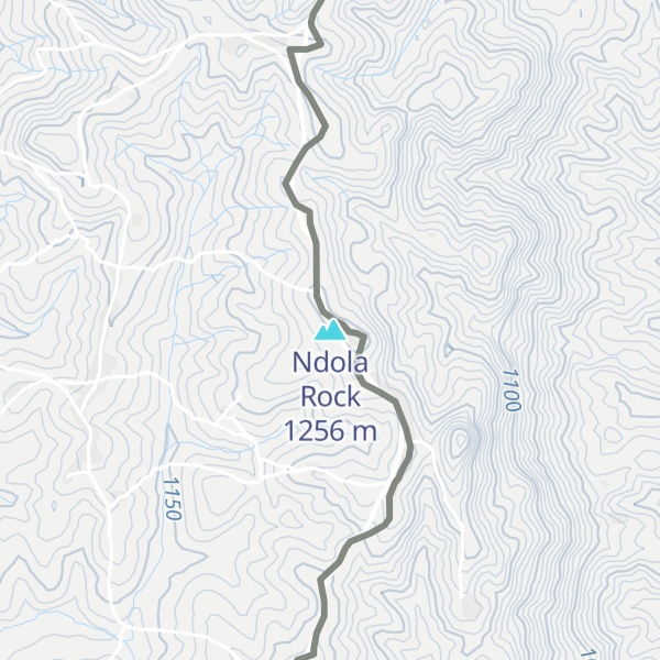 Map of Ndola Rock