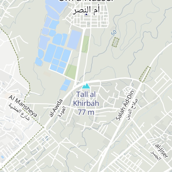 Map of Tall al Khirbah