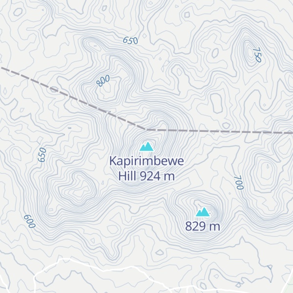 Map of Kapirimbewe Hill