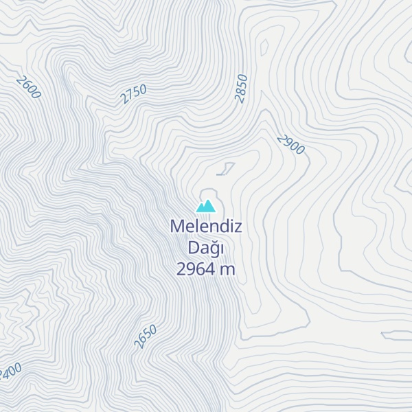 Map of Melendiz Dağı