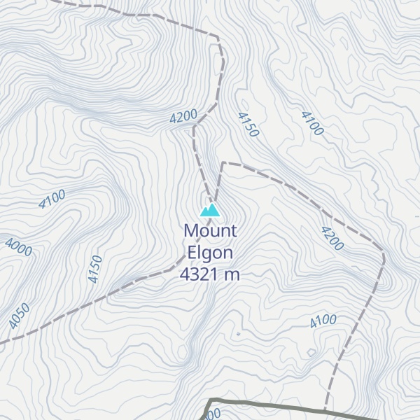 Map of Mount Elgon
