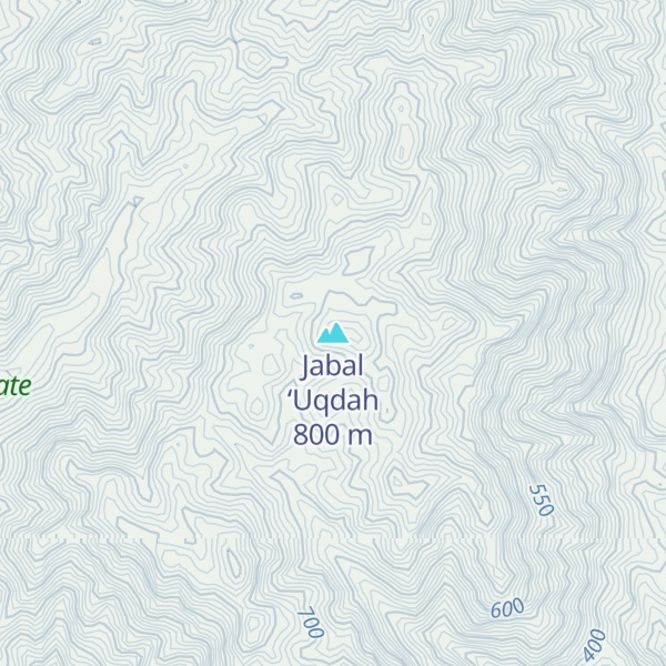Map of Jabal ‘Uqdah