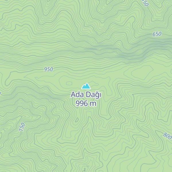 Map of Ada Dağı