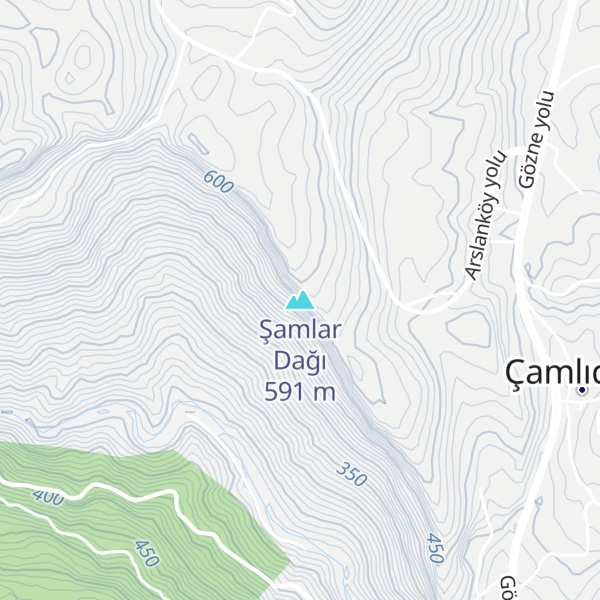 Map of Şamlar Dağı