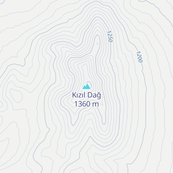 Map of Kızıl Dağ
