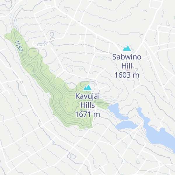 Map of Kavujai Hills