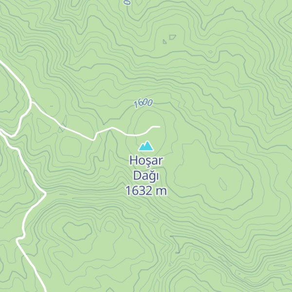 Map of Hoşar Dağı
